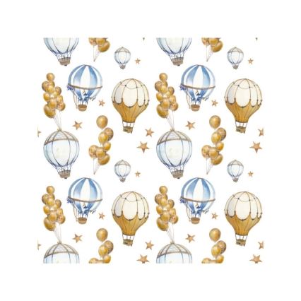 Lasten riippuvalaisin KIDS ROOM 1xE27/60W/230V, halkaisija 40 cm, ilmapallokuviolla