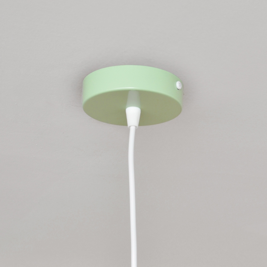 Lasten riipuskattokruunu johdossa STARS 1xE27/15W/230V vihreä/valkoinen