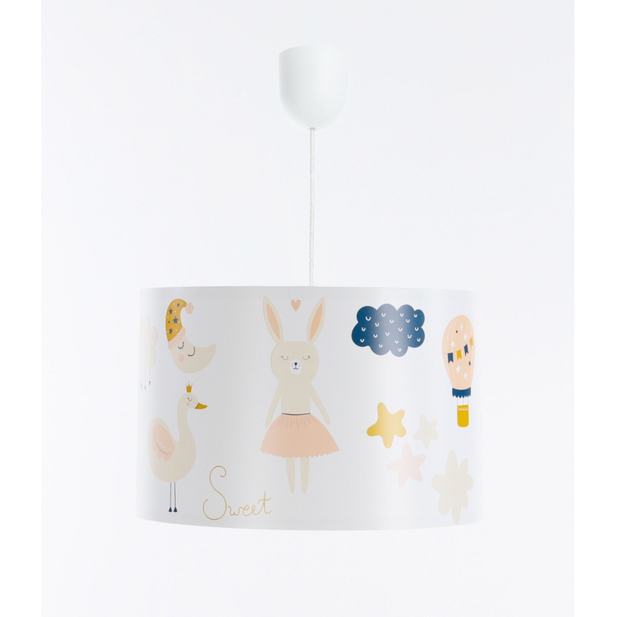 Lasten riipuskattokruunu johdossa SWEET DREAMS 1xE27/60W/230V halkaisija 30 cm