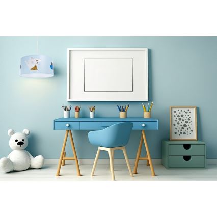 Lasten riipuskattokruunu johdossa SWEET DREAMS 1xE27/60W/230V halkaisija 30 cm