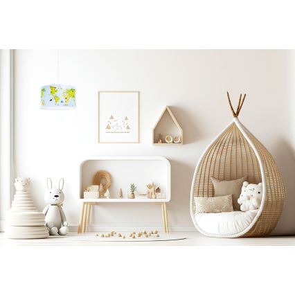 Lasten riipuskattokruunu johdossa SWEET DREAMS 1xE27/60W/230V halkaisija 30 cm