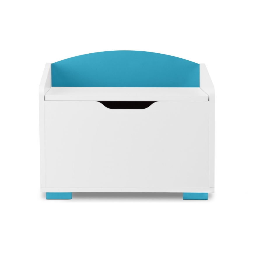 Lasten säilytyslaatikko PABIS 50x60 cm valkoinen/sininen