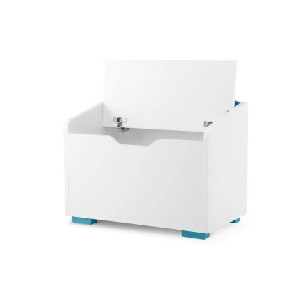 Lasten säilytyslaatikko PABIS 50x60 cm valkoinen/sininen