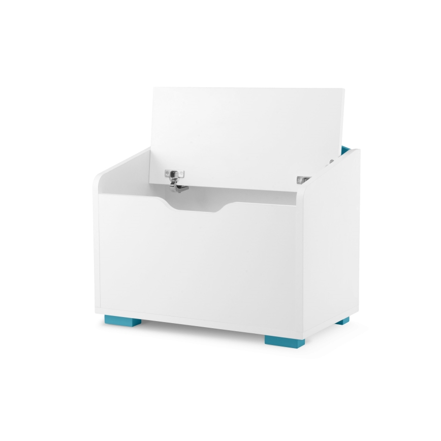 Lasten säilytyslaatikko PABIS 50x60 cm valkoinen/sininen