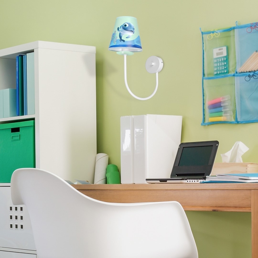 Lasten seinävalaisin DOLPHIN 1xE14/40W/230V