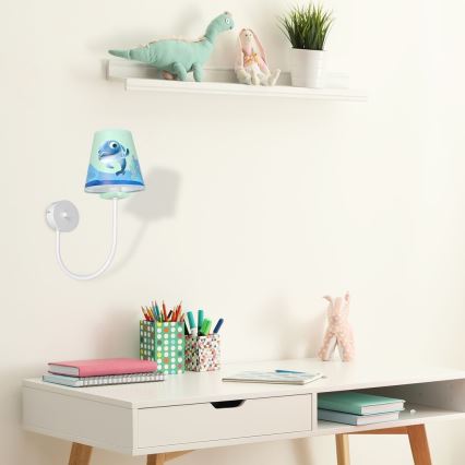 Lasten seinävalaisin DOLPHIN 1xE14/40W/230V