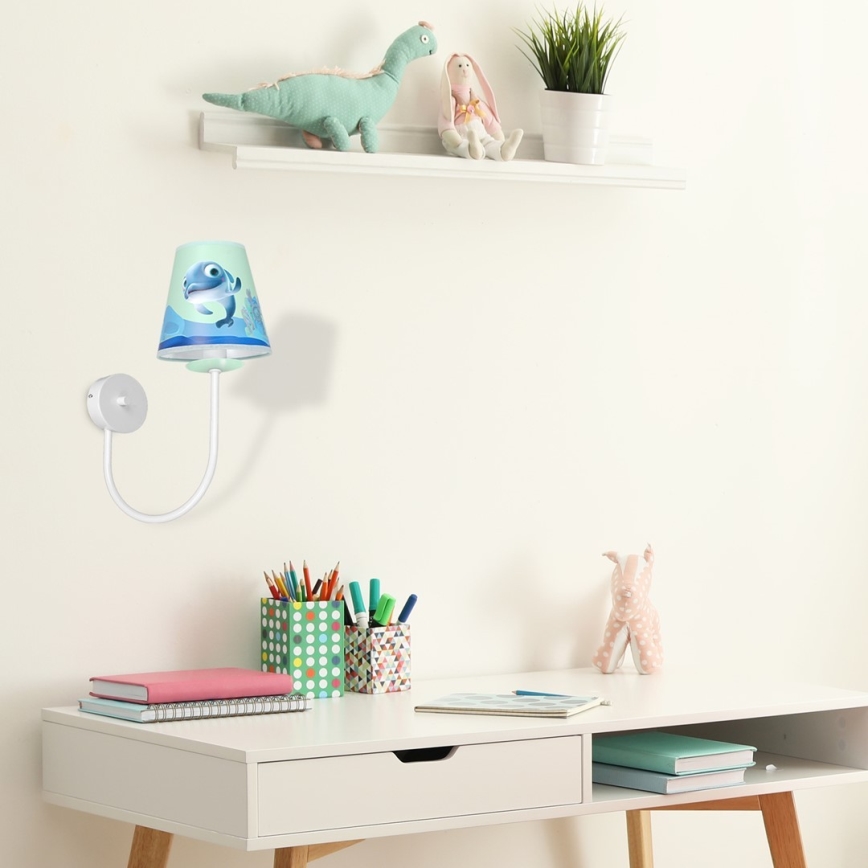 Lasten seinävalaisin DOLPHIN 1xE14/40W/230V
