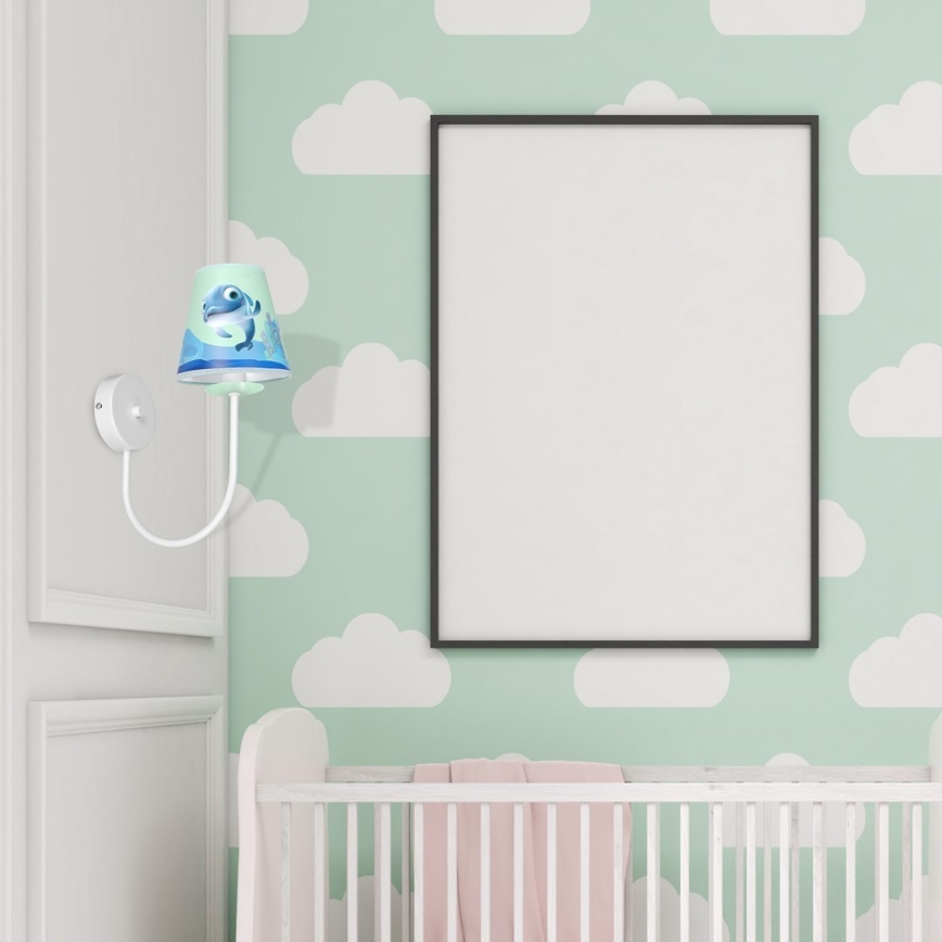 Lasten seinävalaisin DOLPHIN 1xE14/40W/230V