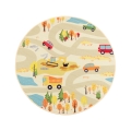 Lastenmatto STELLA STREETS 120 cm beige/kaupunki