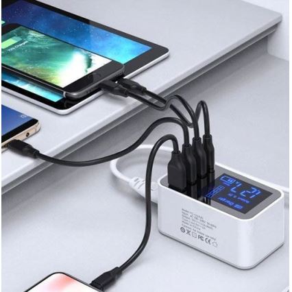 Latausasema 3xUSB A + 1xUSB C