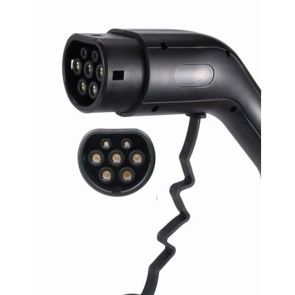 Matkalatauspiste sähköautoille EV/PHEV AC Tyyppi 2 16A/400V 11kW IP55 7m + adapteri 230V 3,7kW + kotelo