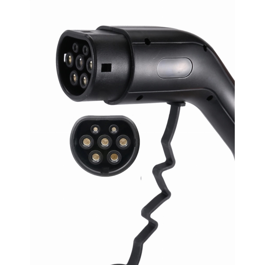 Matkalatauspiste sähköautoille EV/PHEV AC Tyyppi 2 16A/400V 11kW IP55 7m + adapteri 230V 3,7kW + kotelo