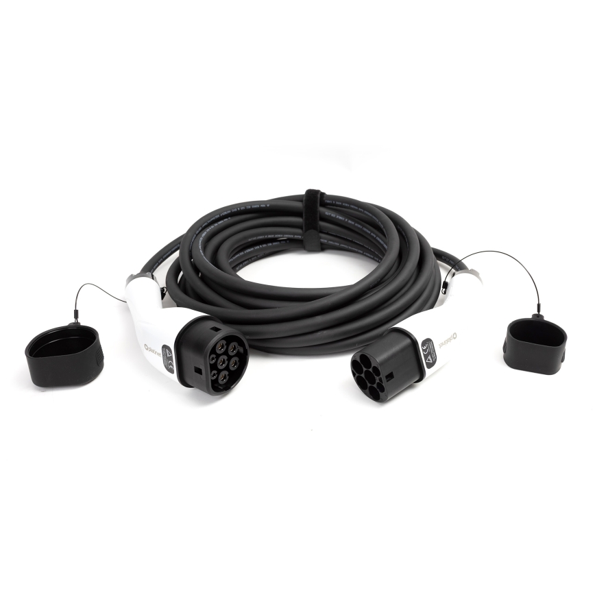 Latauskaapeli sähköautoille ja plug-in-hybrideille (EV/PHEV) Type 2, 16 A / 400 V, 11 kW, IP54, 7 m