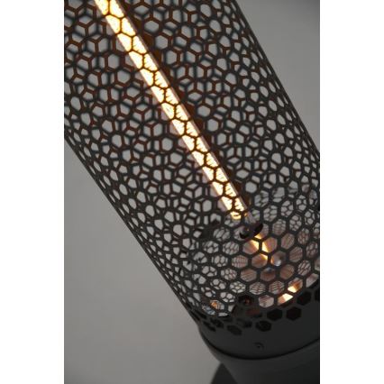 Lattia-infrapunalämmitin 1000W/230V IP44 musta