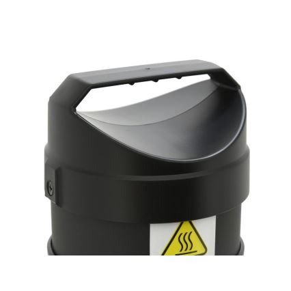 Lattia-infrapunalämmitin 1000W/230V IP44 musta