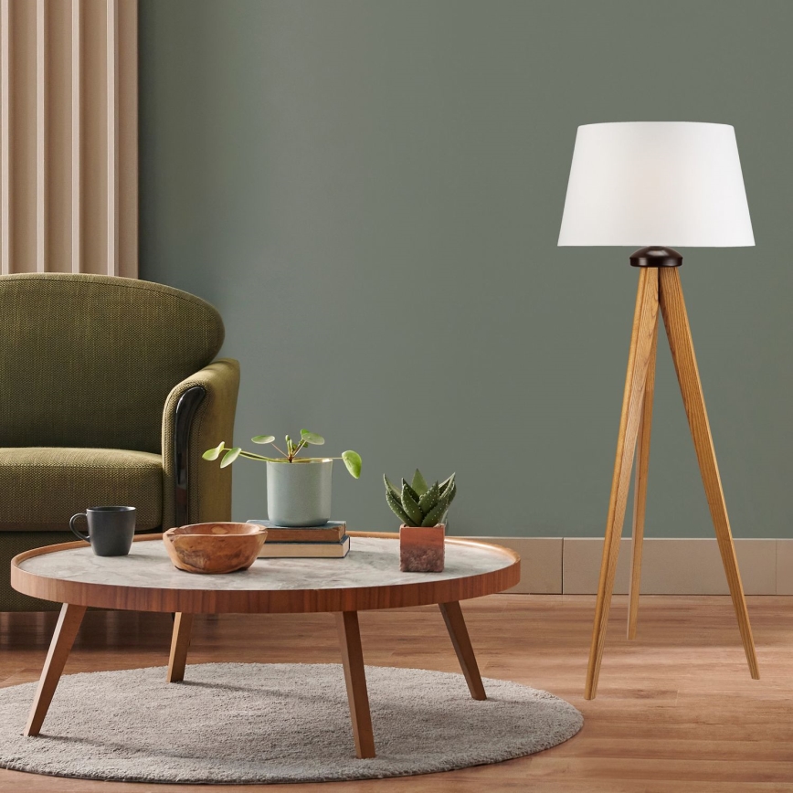 Lattialamppu AIDA 1xE27/60W/230V tammi