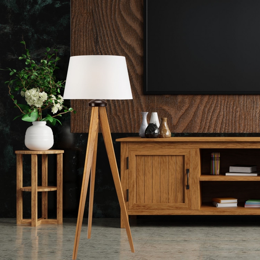 Lattialamppu AIDA 1xE27/60W/230V tammi