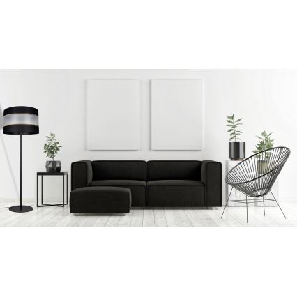 Lattialamppu CORAL 1xE27/60W/230V musta