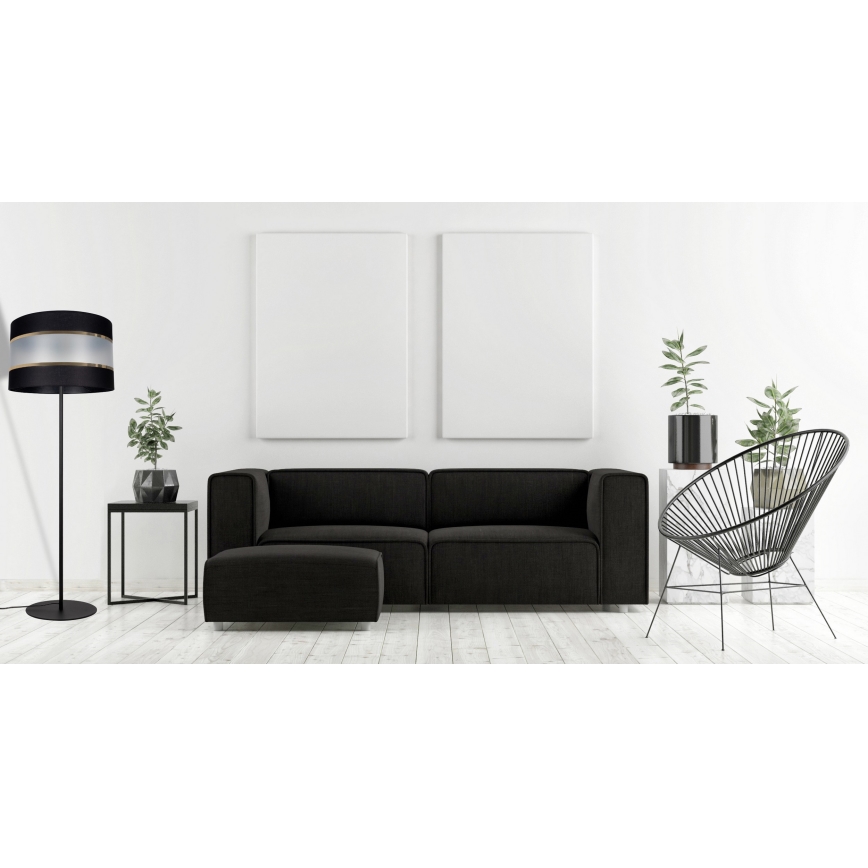 Lattialamppu CORAL 1xE27/60W/230V musta