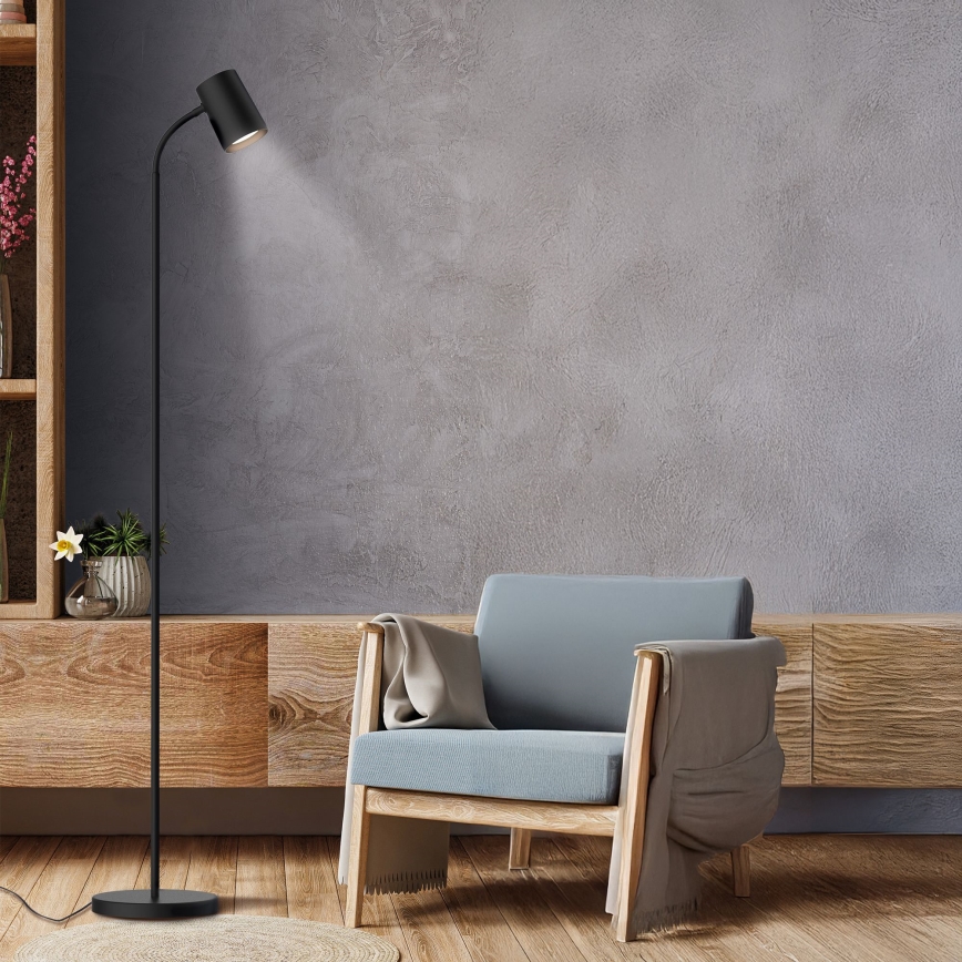 Lattialamppu FELIX 1xGU10/9W/230V musta