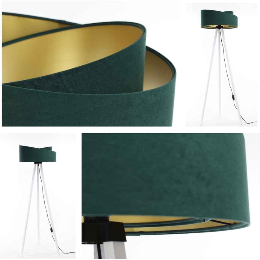 Lattialamppu GALAXY 1xE27/60W/230V vihreä/valkoinen