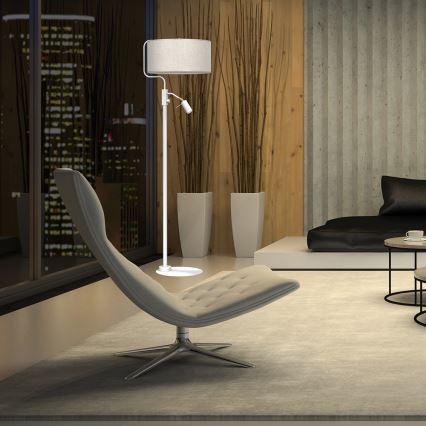 Lattialamppu LINO 1xE27/40W/230V + 1xGU10-MR11/7W