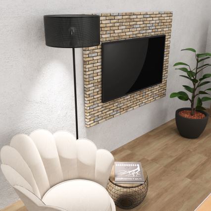 Lattialamppu LOFT SHADE 1xE27/60W/230V musta