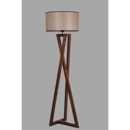 Lattialamppu MACKA 1xE27/60W/230V beige/ruskea