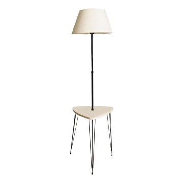 Lattialamppu pöydällä 1xE27/40W/230V musta/kerma