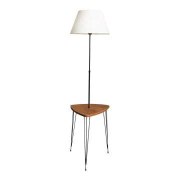 Lattialamppu pöydällä 1xE27/40W/230V musta/ruskea