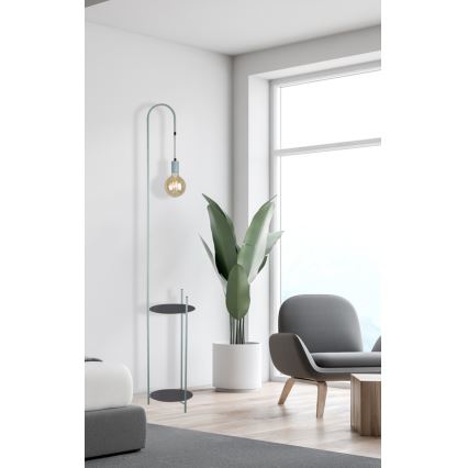 Lattialamppu WALK 1xE27/40W/230V turkoosi