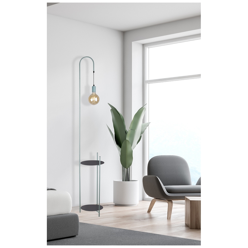 Lattialamppu WALK 1xE27/40W/230V turkoosi