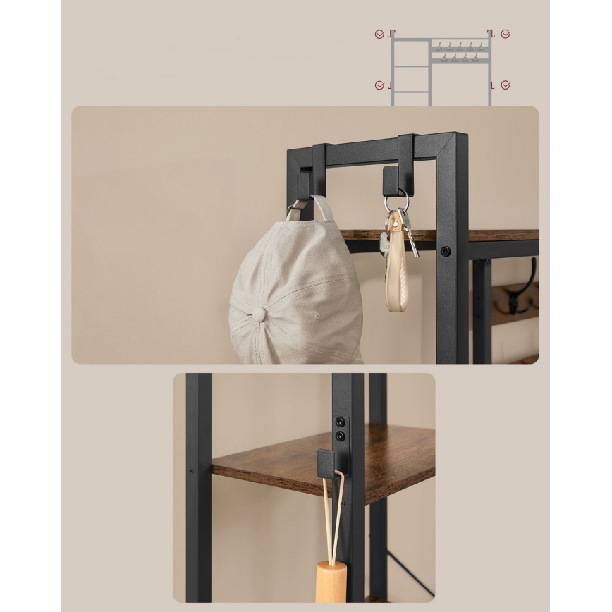 Lattiannaulakko NAVOR ruskea/musta