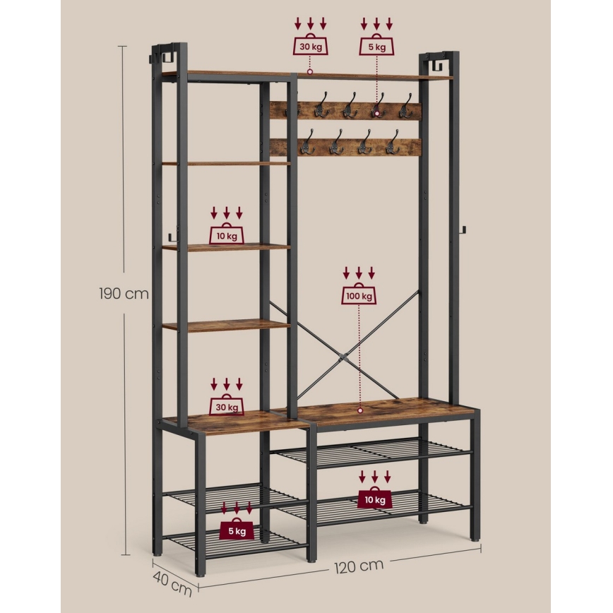 Lattiannaulakko NAVOR ruskea/musta
