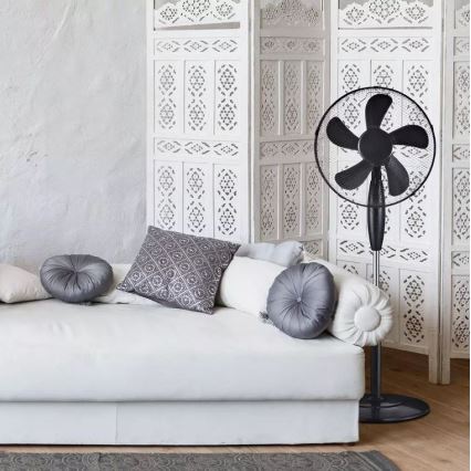 Lattiatuuletin 55W 43cm musta