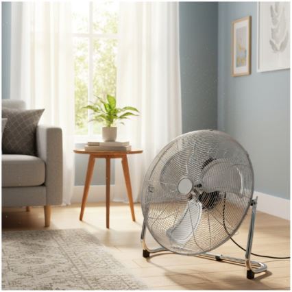 Lattiatuuletin VIENTO 200W/230V, kiiltävä kromi