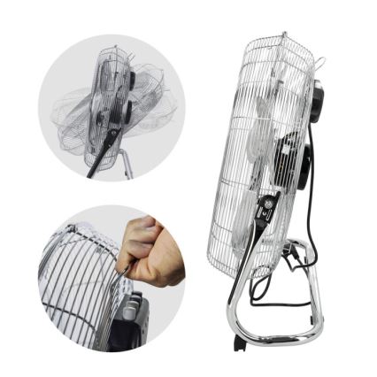 Lattiatuuletin VIENTO 200W/230V, kiiltävä kromi
