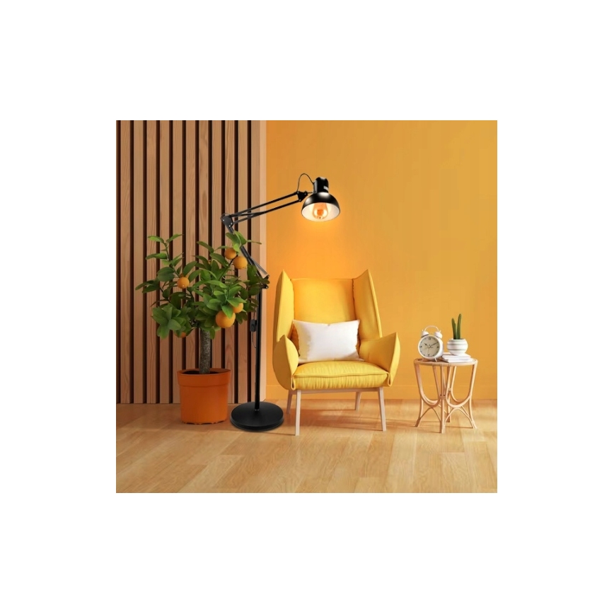 Lattiavalaisin 1xE27/40W/230V musta