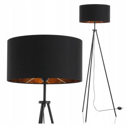 Lattiavalaisin 1xE27/40W/230V musta