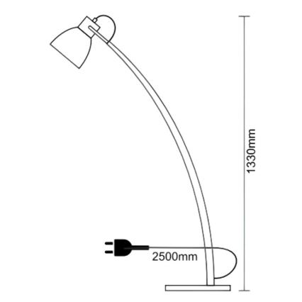 Lattiavalaisin 1xE27/60W/230V saarnipuu/musta