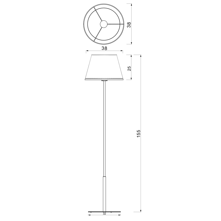Lattiavalaisin ARDEN 1xE27/15W/230V beige