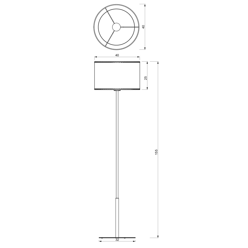 Lattiavalaisin ARDEN 1xE27/15W/230V beige/ruskea