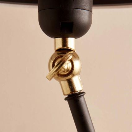 Lattiavalaisin AYD 1xE27/40W/230V musta/beige