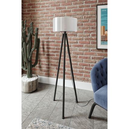 Lattiavalaisin AYD 1xE27/40W/230V musta/valkoinen