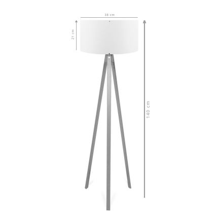 Lattiavalaisin AYD 1xE27/40W/230V ruskea/harmaa