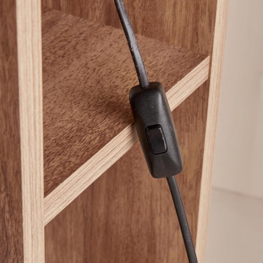 Lattiavalaisin AYD 1xE27/40W/230V ruskea/valkoinen