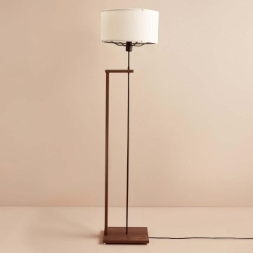 Lattiavalaisin AYD 1xE27/40W/230V ruskea/valkoinen