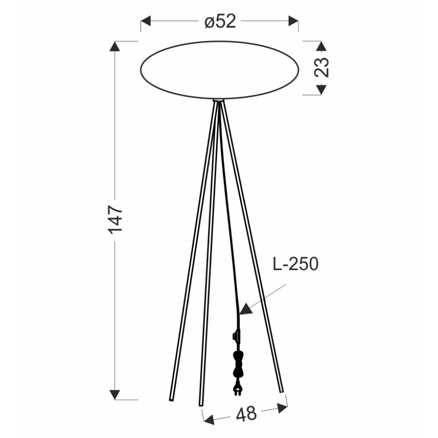 Lattiavalaisin CAFEE 1xE27/40W/230V ruskea/musta