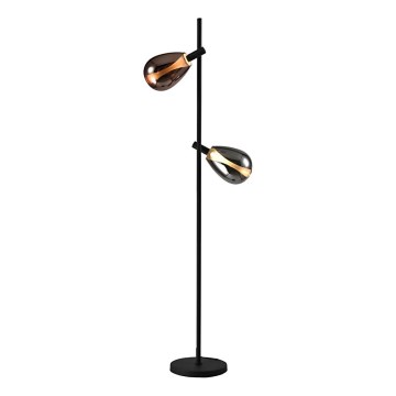 Lattiavalaisin DENSO 2xG9/5W/230V musta kromi/kupari