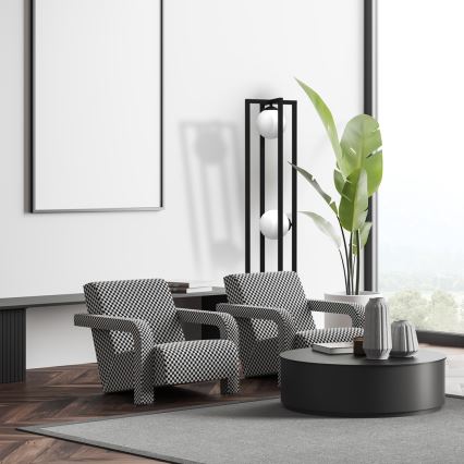 Lattiavalaisin DIEGO 2xE14/40W/230V musta